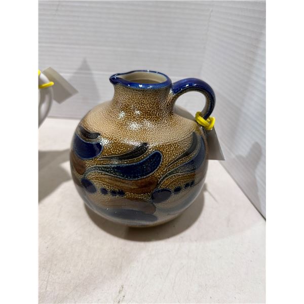 Germany Handerbeit Salt glazed jug signed