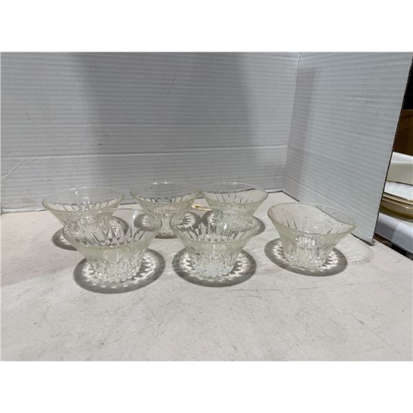 vintage Duralex France glass dessert or berry bowls
