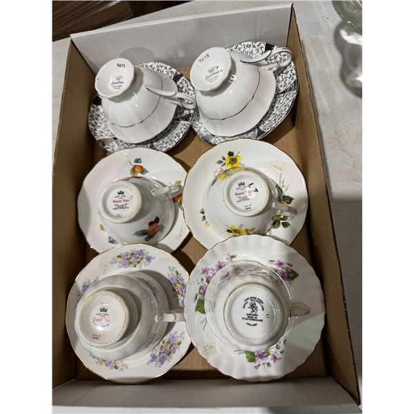Tea, cups, and saucers