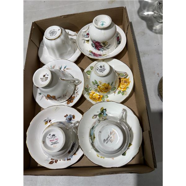Tea, cups, and saucers