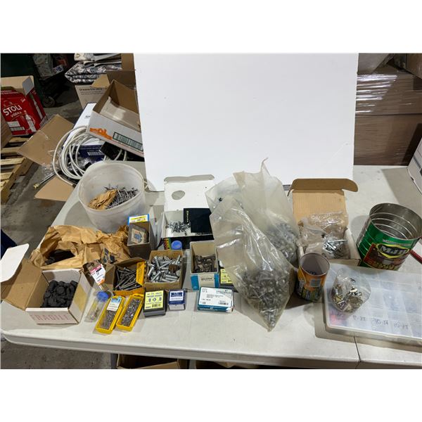 Nails screws, bolts, etc.
