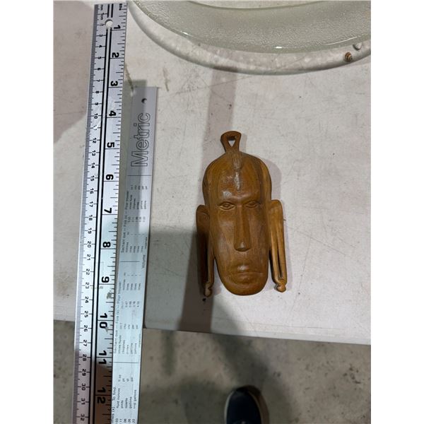 Small wood head carving