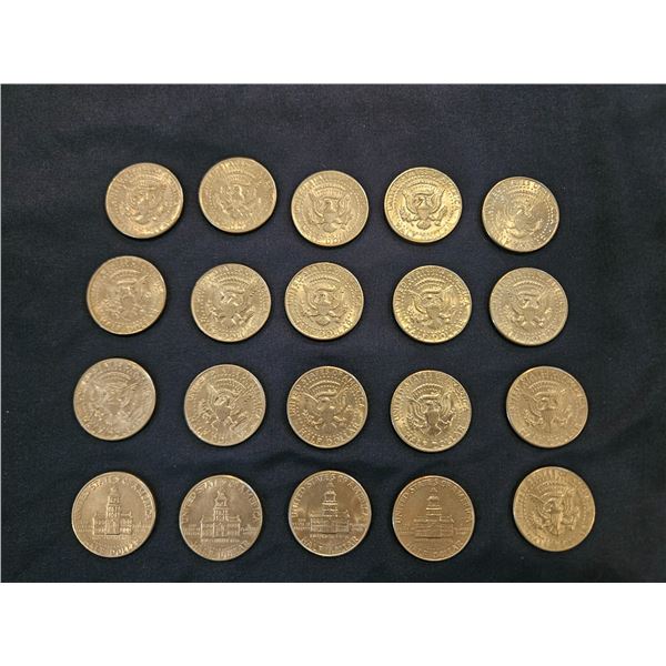 20x USA half dollars
