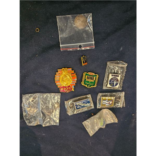 Assorted pins