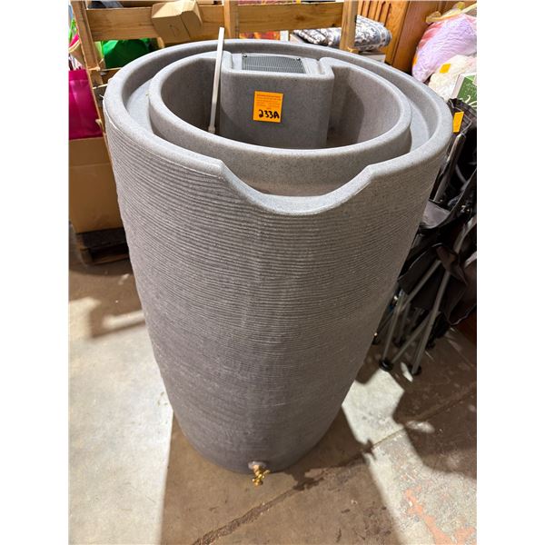 water barrel top can be used for flowers