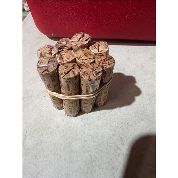 10 rolls of pennies