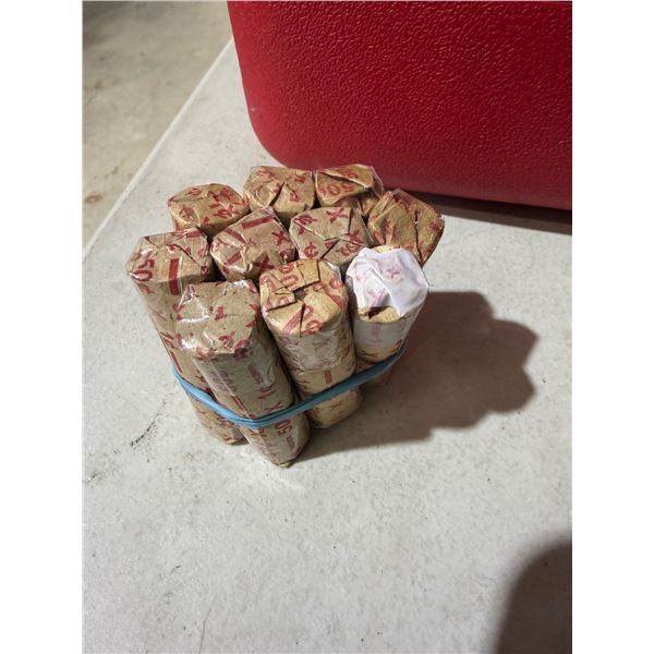 10 rolls of pennies