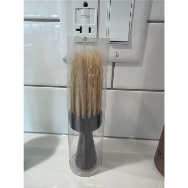 Shaving brush, alter ego color care shampoo