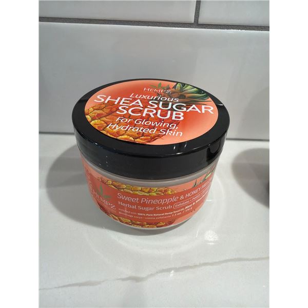 HAMPZ luxurious Shea, sugar, scrub, sweet, pineapple, and honey melon