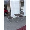 Image 1 : Folding patio table and two chairs