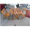 Image 1 : Folding table and two chair chairs