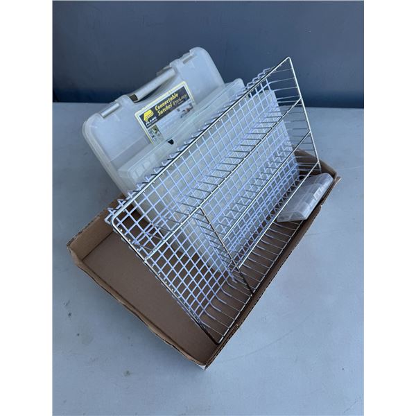 Storage containers and cutlery tray
