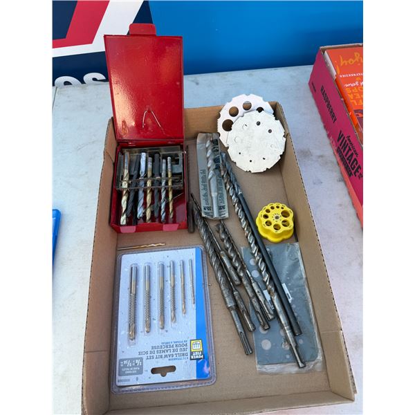Drill, saws, and drill bits