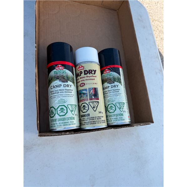 Camp dry water, repellent