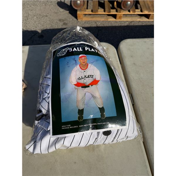 Baseball player adult size costume