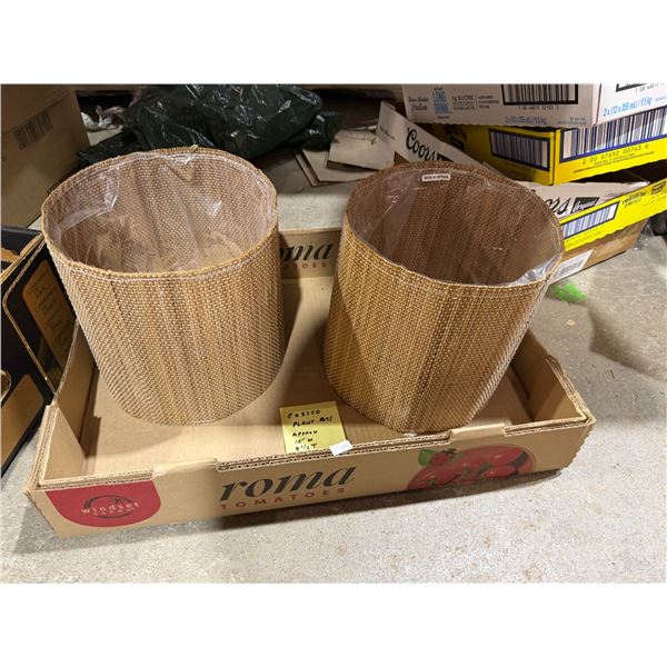 Costco plant pots approximately 10 inches wide and 9 1/2 inches tall
