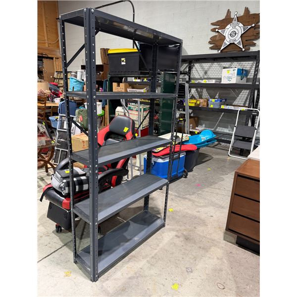 Metal shelf 36" x 12" x 70" tall