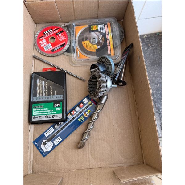 Drill, bits and other tools