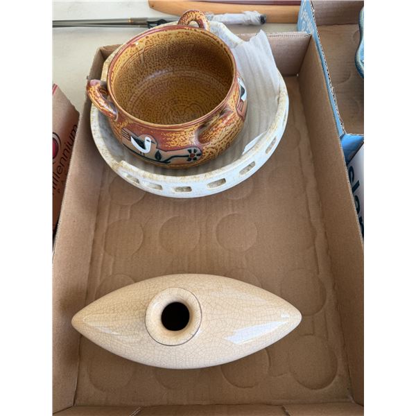 Pottery bowls and decor