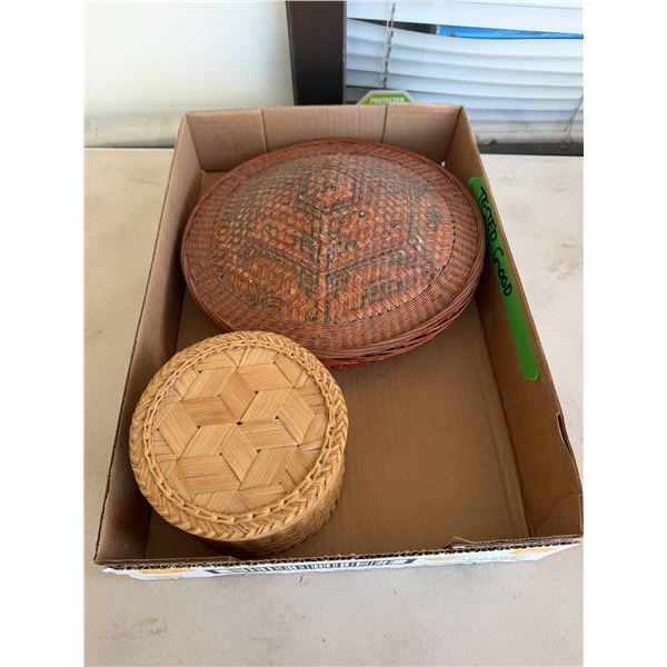 Wicker baskets dumpling holders