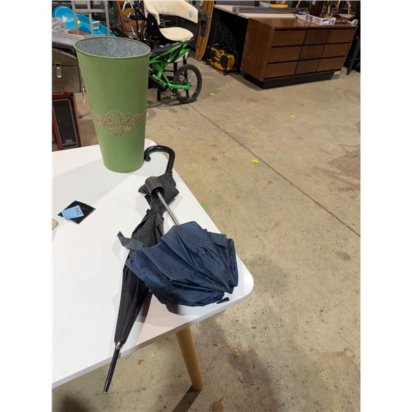 Umbrellas, an umbrella holder