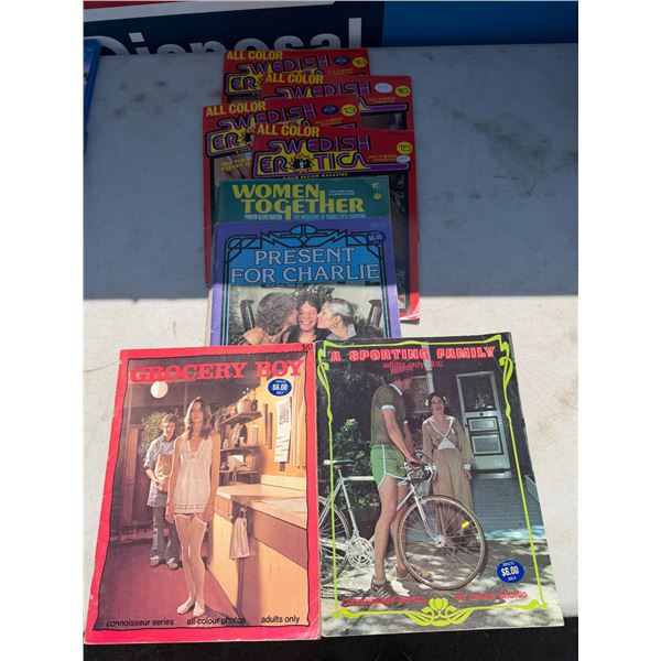 Vintage adult magazines