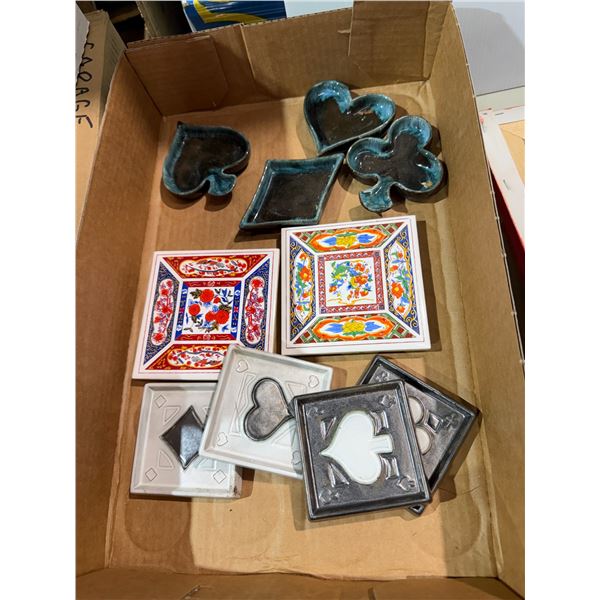 Coasters and ashtrays
