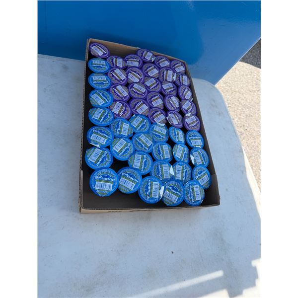 Grape and blue raspberry jelly shooters