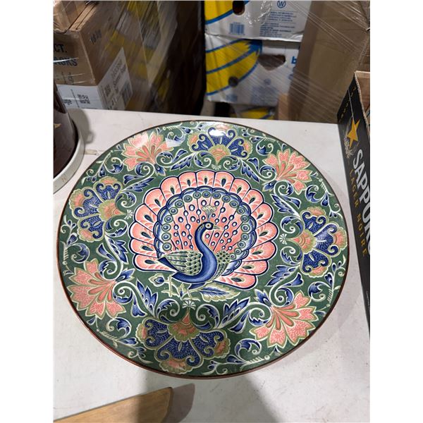 Peacock plate