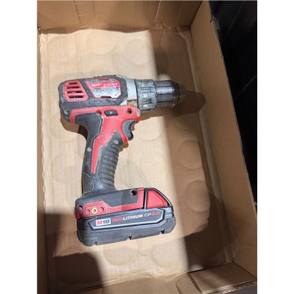 Milwaukee half inch drill driver with battery working