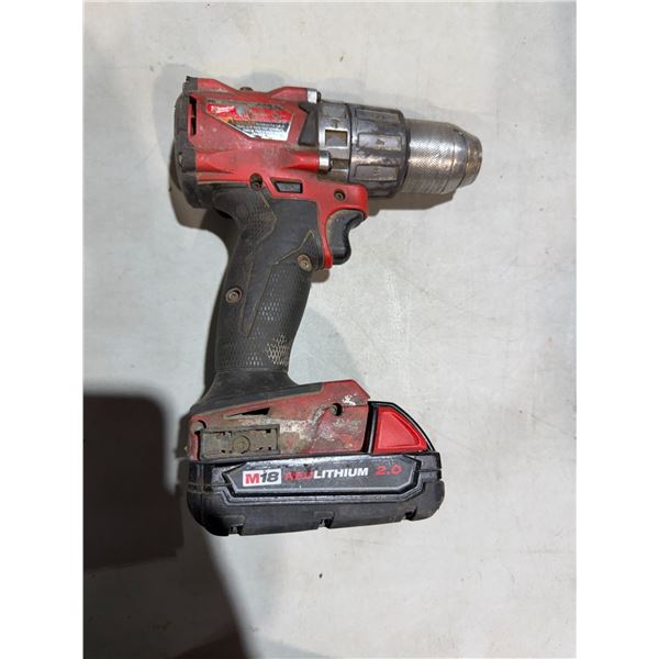Milwaukee half inch drill driver with battery working