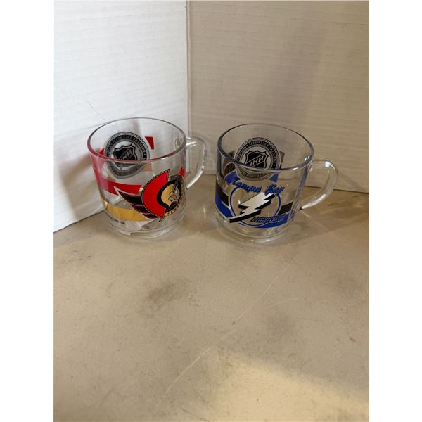 Hockey glass coffee mugs from 1991