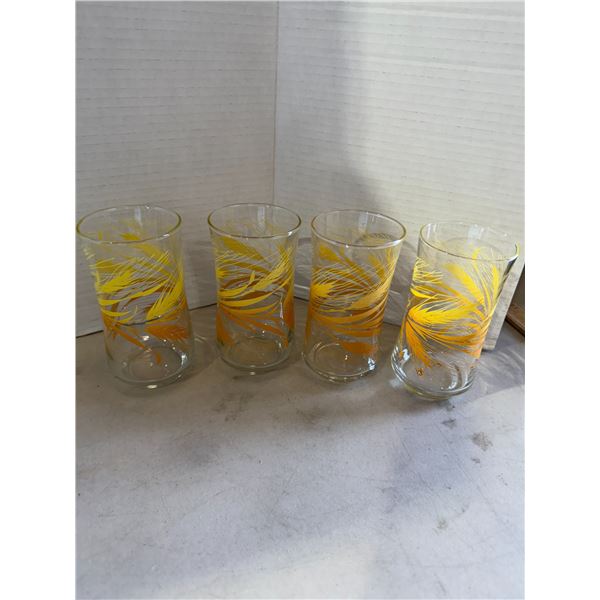 Vintage wheat glasses