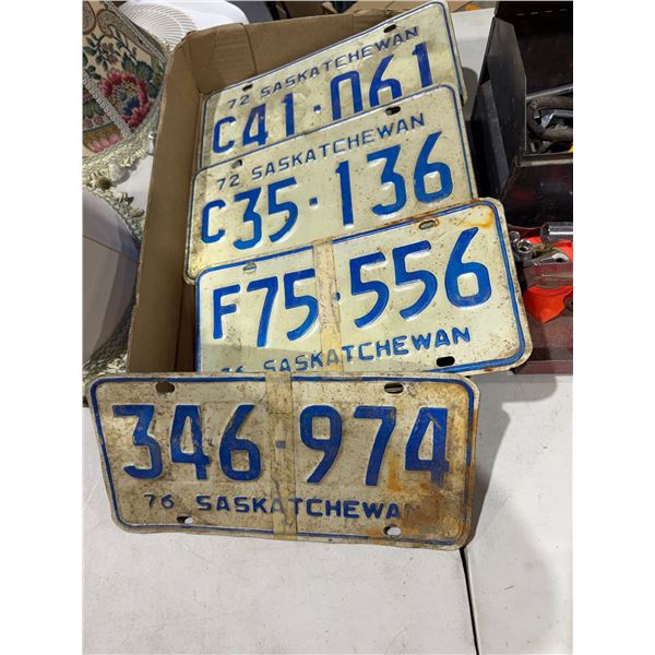 Saskatchewan license plate