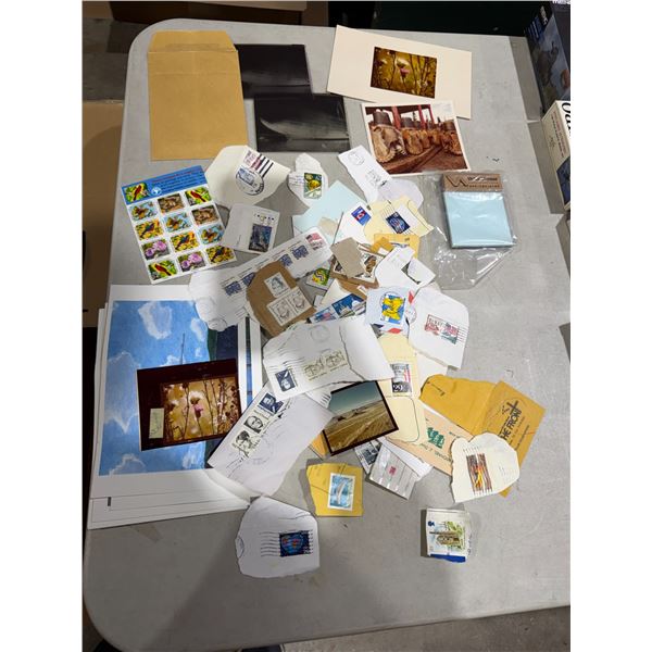Stamps and photos