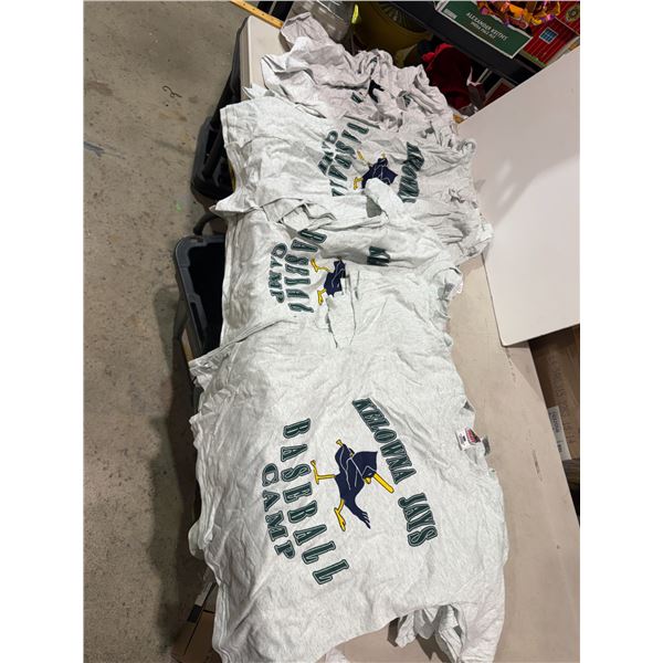 Assorted baseball shirts