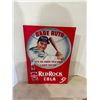 Image 1 : Babe Ruth red rock cola tin sign