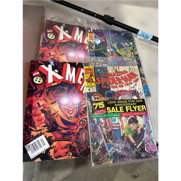 X-Men and Spider-Man comics
