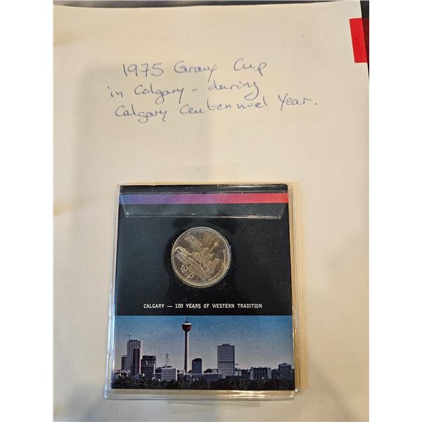 1975 Gery cup Calgary coin
