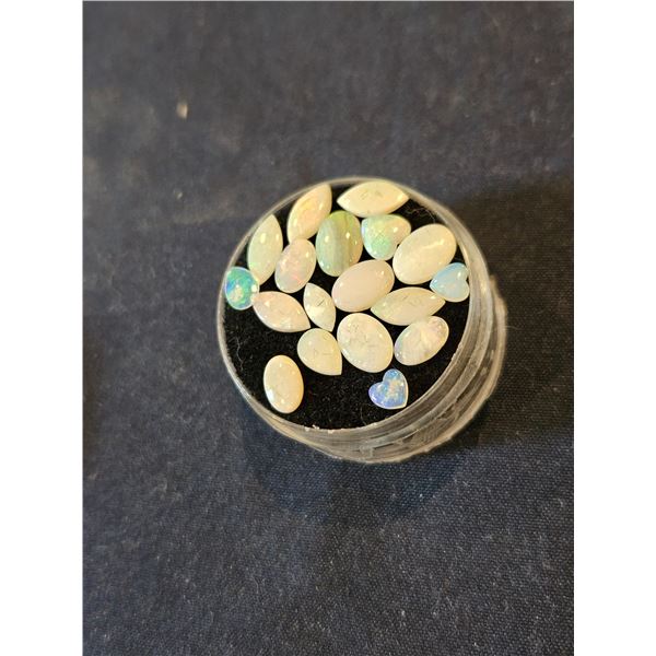 Small Opal stones different shapes