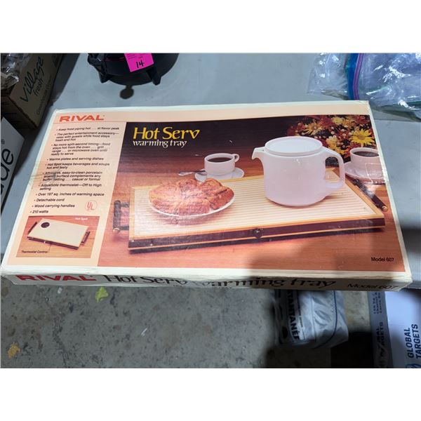 Rival, hot serve warming tray model 607