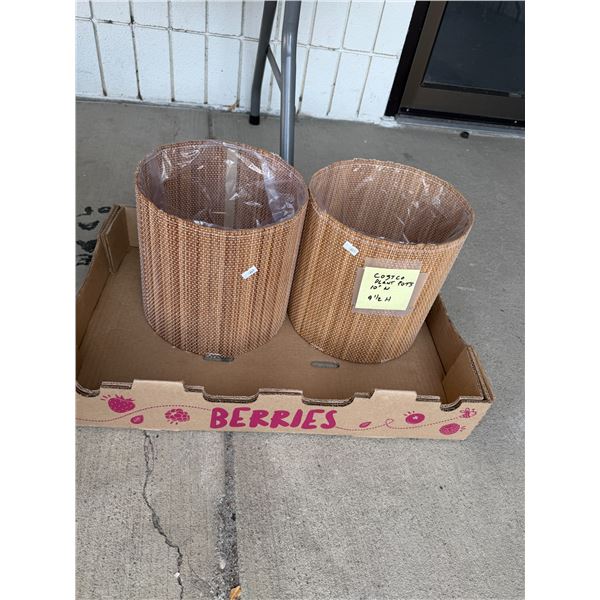 Costco plant pots 10 inches wide 9 1/2 inches tall
