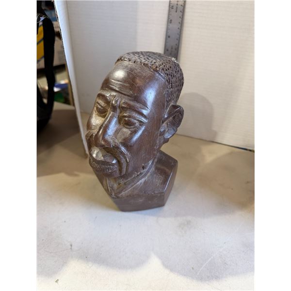 Carved head