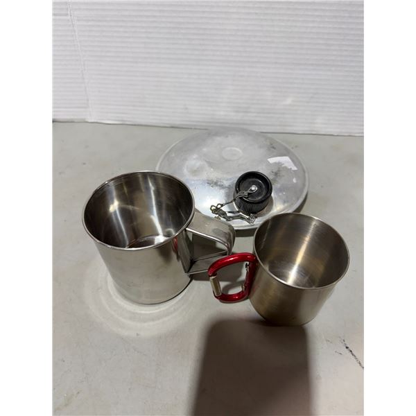 Canteen and mugs