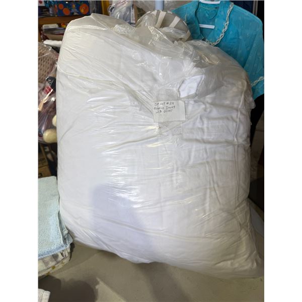 Queen duvet with cover