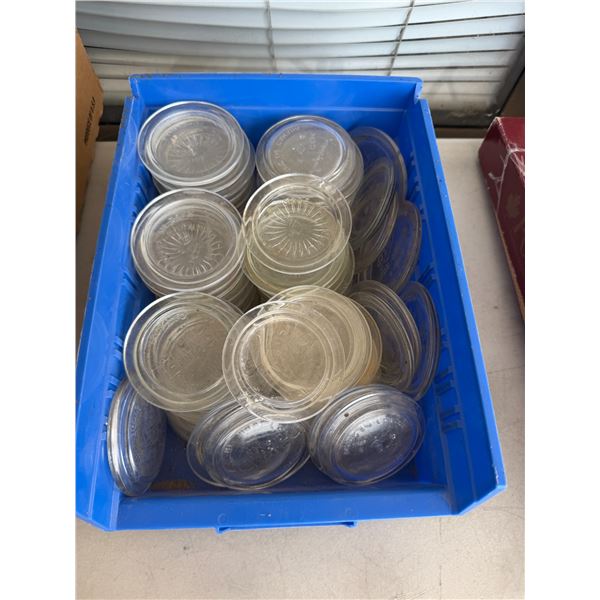 Glass canning jar, jewel, and other lids