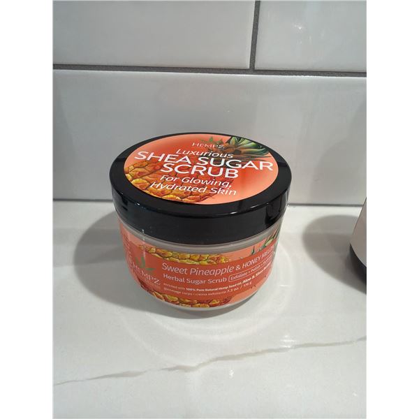 HAMPZ luxurious Shea, sugar, scrub, sweet, pineapple, and honey melon