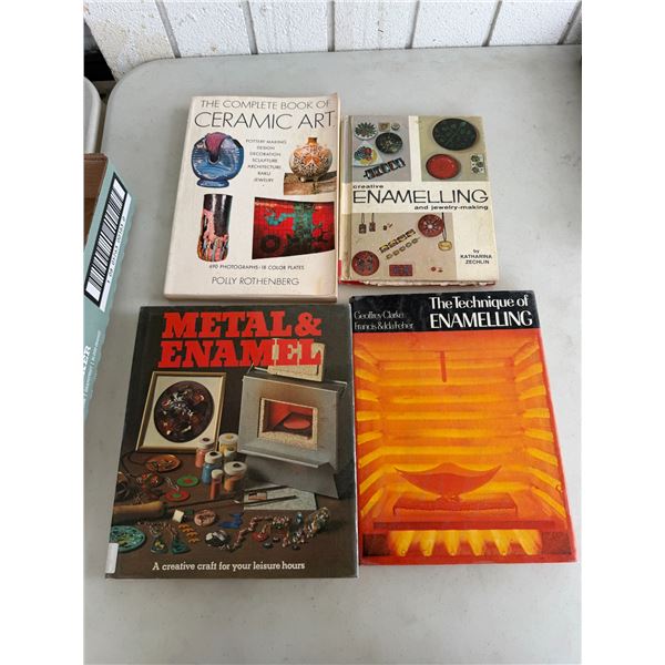 Metal and enamel and ceramic art books