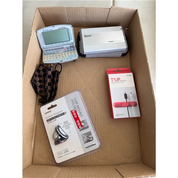 Assorted storage items and other