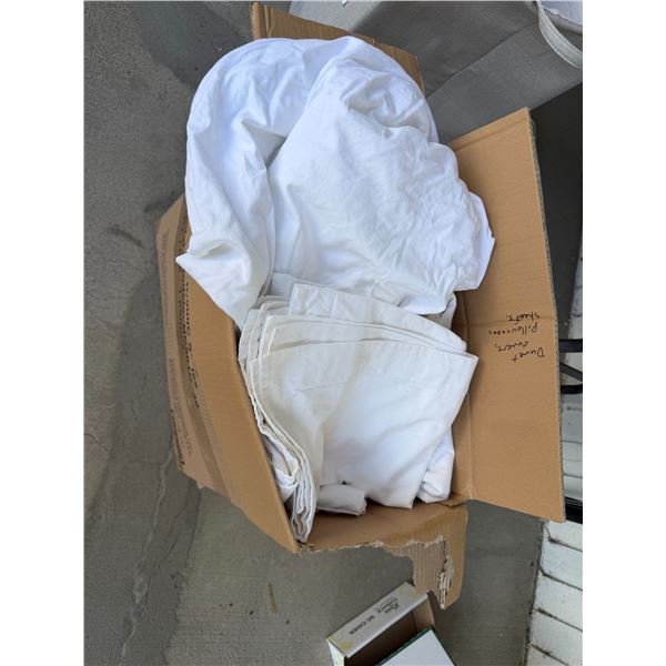 Duvet, cover, pillowcases and sheets